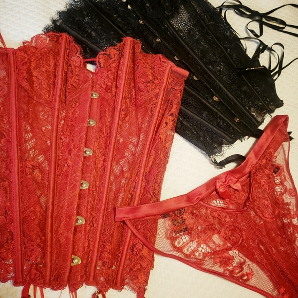 Honey Birdette Chloe Corset set - Picture 2 of 6